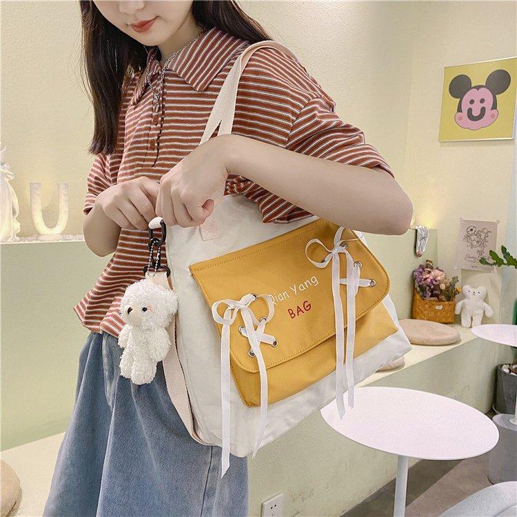 Evening Bags Preppy Style Satchels Handbags Japanese School Girls Book Bag Shoulder For Women Ribbon Nylon Crossbody Bolso
Evening Bags Preppy Style Satchels Handbags Japanese School Girls Book Bag Shoulder For Women Ribbon Nylon Crossbody Bolso