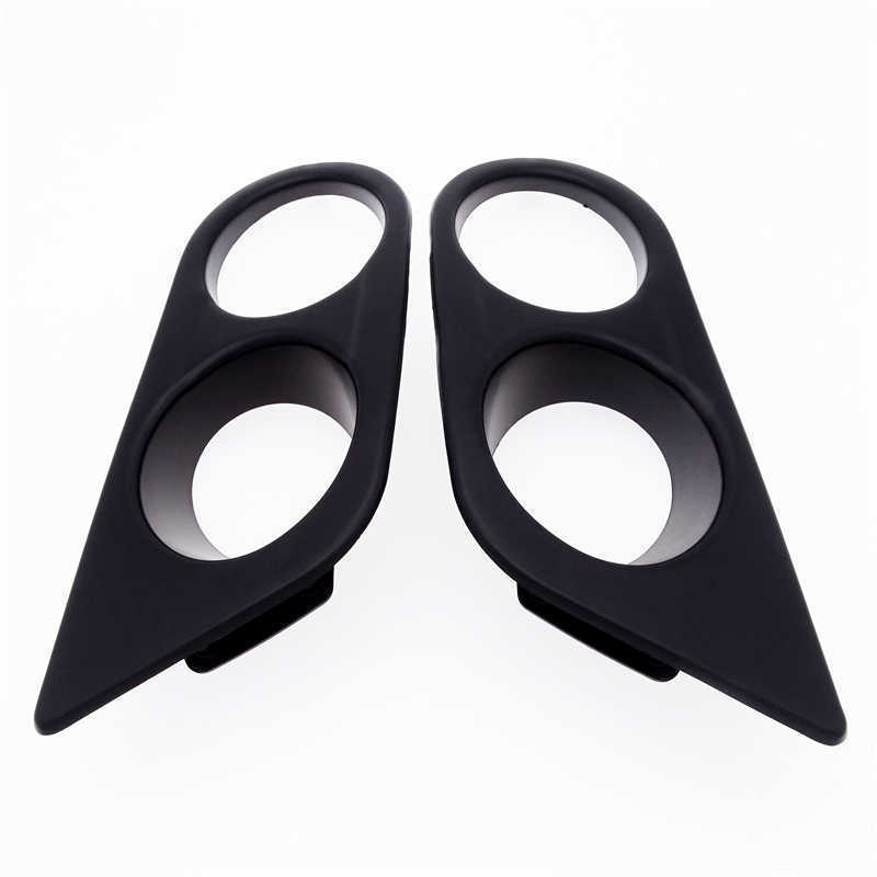 New Front Black Car Bumper Fog Light Covers Dual Hole Surround Air Duct High Quality ABS Auto Accessories For E46 M3 2001-2006