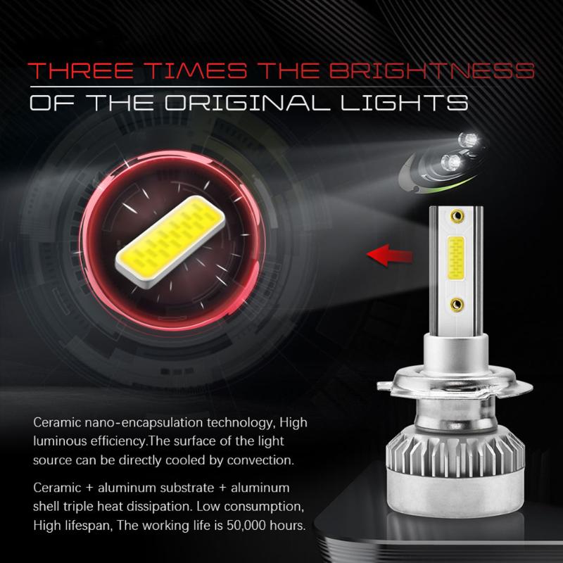 Car Headlights Lights LED Waterproof: Headlight Bulbs 2PCS TXVSO8 COB 20000LM High Low Beam
Car Headlights Lights LED Waterproof: Headlight Bulbs 2PCS TXVSO8 COB 20000LM High Low Beam