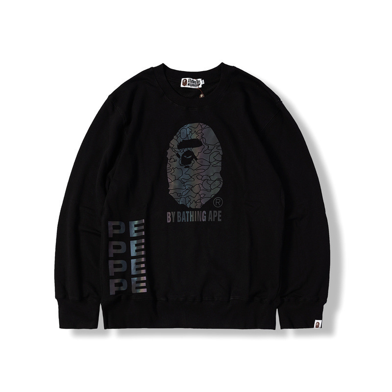 Men's Hoodie 20ss Autumn and Winter Tide Brand Style Ape Head Reflective Color Pullover Round Collar Sweater 97p3, Black
Men's Hoodie 20ss Autumn and Winter Tide Brand Style Ape Head Reflective Color Pullover Round Collar Sweater 97p3, Black
