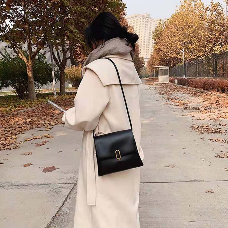 Fashion Women Bags messenger shoulder bag pu leather solid color handbag trendy simple woman Crossbody bag