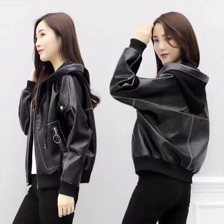 Women' Leather & Faux Jacket Short Spring And Autumn 2021 Wild Large Size Loose Women Clothing Fashion Black Coat Female
Women' Leather & Faux Jacket Short Spring And Autumn 2021 Wild Large Size Loose Women Clothing Fashion Black Coat Female