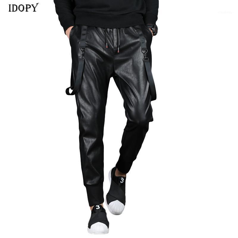 Men's Pants Idopy Men`s Street Faux Leather Joggers Harem Hip Hop Ankle Cuffed Elastic Waist Drawstring PU Joggings Trousers For Male, Black
Men's Pants Idopy Men`s Street Faux Leather Joggers Harem Hip Hop Ankle Cuffed Elastic Waist Drawstring PU Joggings Trousers For Male, Black
