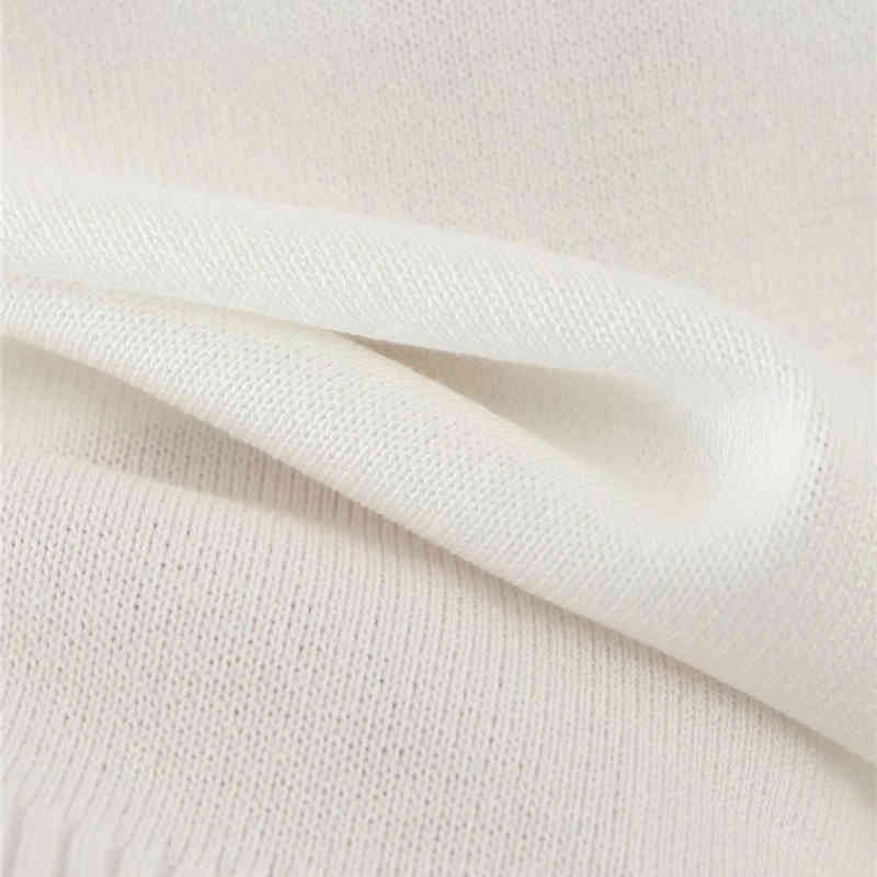 Women Casual Striped White Knitted Tshirt Spring-Summer Short Sleeve Turn-Down Collar Tops Fashion T-shirts 210421