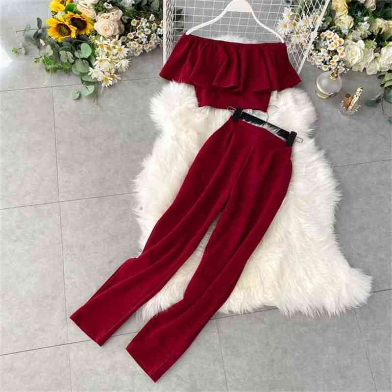 Summer Elegant Two Piece Sets Fashion Women Outfit Clothes Woman Blouse Tops + Slim Pants Suit Vintage Set Femme 210525
Summer Elegant Two Piece Sets Fashion Women Outfit Clothes Woman Blouse Tops + Slim Pants Suit Vintage Set Femme 210525