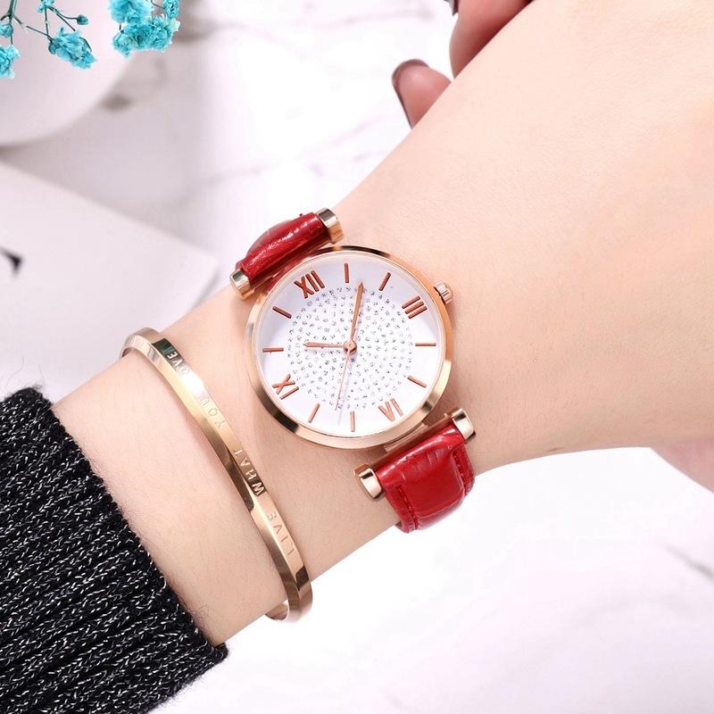 Lady Tiktok Watch, Lady's Diamond, Jane, Voice, Net, Red Rose, Gold Girl Belt, Girl. Wristwatches, Brown
Lady Tiktok Watch, Lady's Diamond, Jane, Voice, Net, Red Rose, Gold Girl Belt, Girl. Wristwatches, Brown