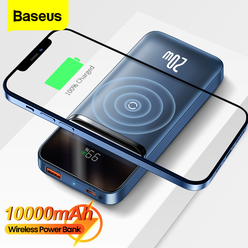 Baseus Power Bank 10000mAh PD 20W Magnetic Wireless Charger External Battery Portable Powerbank For iPhone 13 12 Pro POCO X3 Pro
Baseus Power Bank 10000mAh PD 20W Magnetic Wireless Charger External Battery Portable Powerbank For iPhone 13 12 Pro POCO X3 Pro