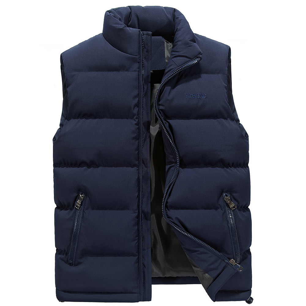 Mens Vest Jacket Men Autumn Warm Sleeveless Jackets Male Winter Casual Waistcoat Vest Plus Size Veste Homme Clothing B0921 210518