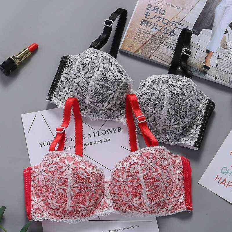 Lingerie Sexy Lady Bra Gather Adjustable Women's Seamless Underwear Push Up Bra Open Bra Intimates for Women Cup 1/2 Intimates 211217