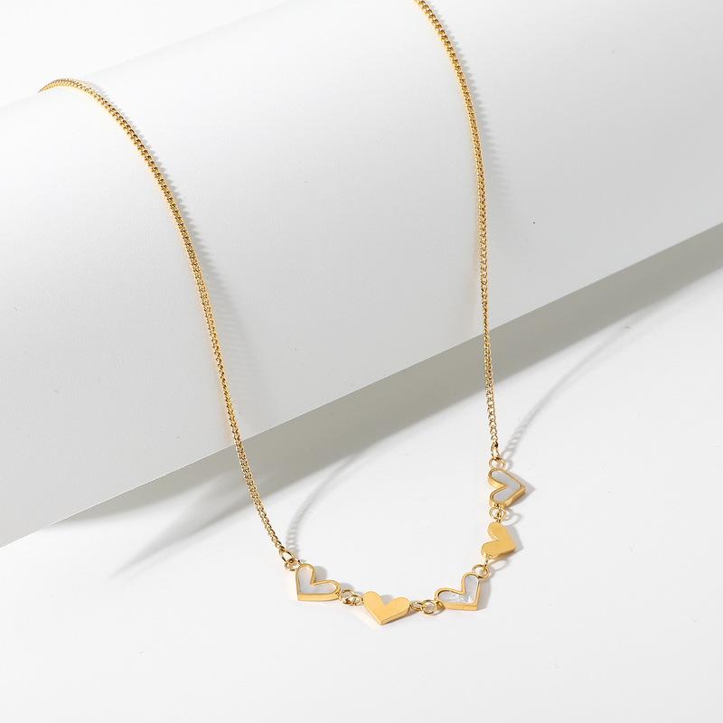 Pendant Necklaces Minar Lovely Gold White Color Shell Love Heart Necklace For Women Ladies Alloy Thin Chain Cute Accessories
Pendant Necklaces Minar Lovely Gold White Color Shell Love Heart Necklace For Women Ladies Alloy Thin Chain Cute Accessories