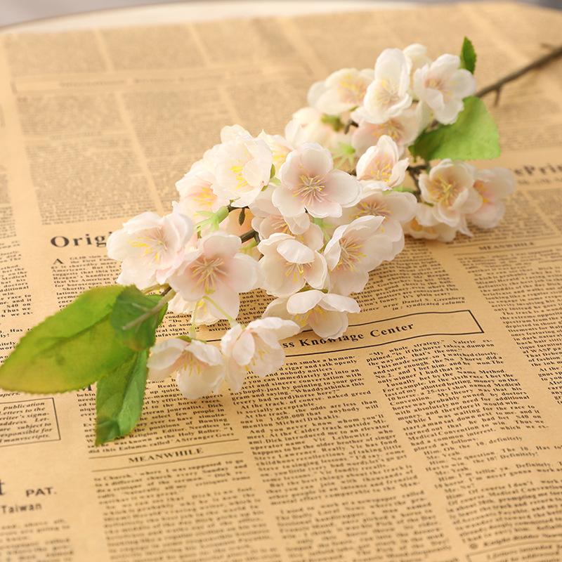 Decorative Flowers & Wreaths 5Pcs Simulation Peach Blossom Silk Artificial Home Decoration Pography Props Fake Vase