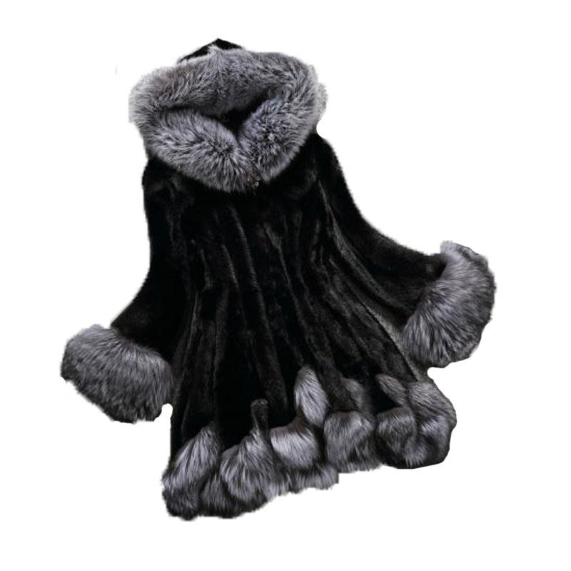 Plus Size Outerwear & Coats Faux Fur Coat Women Autumn And Winter Mink Collar Hooded Jacket 2021, Black
Plus Size Outerwear & Coats Faux Fur Coat Women Autumn And Winter Mink Collar Hooded Jacket 2021, Black