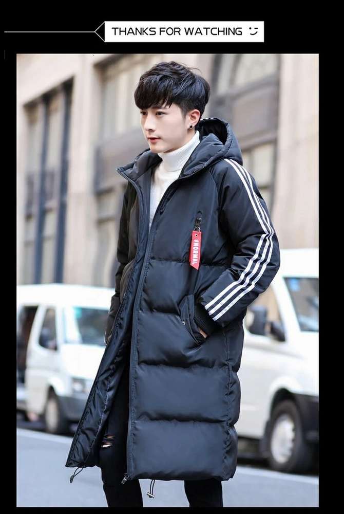 high quality 1:1 new lengthened and thickened men' hooded down jacket with three straight strips, Gray
high quality 1:1 new lengthened and thickened men' hooded down jacket with three straight strips, Gray