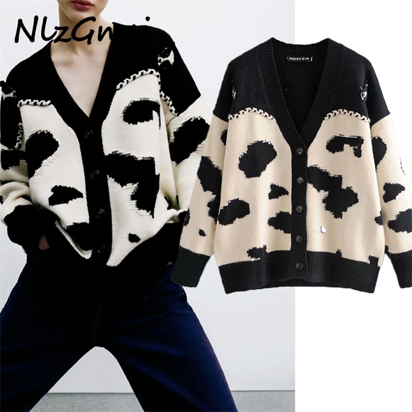 Cardigan Women's Sweaters Vintage Animal Print Long Sleeve Loose Casual Knitted cardigan Coat Sweater Oversize Female 210628, As picture
Cardigan Women's Sweaters Vintage Animal Print Long Sleeve Loose Casual Knitted cardigan Coat Sweater Oversize Female 210628, As picture