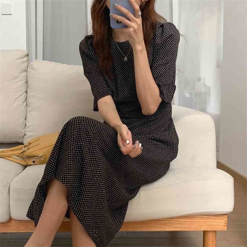 Vintage Party Sweet OL Polka Dots Pleated Loose Summer Gentle Retro Slim Elegant Chic Long Dresses Vestidos 210525, Black
Vintage Party Sweet OL Polka Dots Pleated Loose Summer Gentle Retro Slim Elegant Chic Long Dresses Vestidos 210525, Black