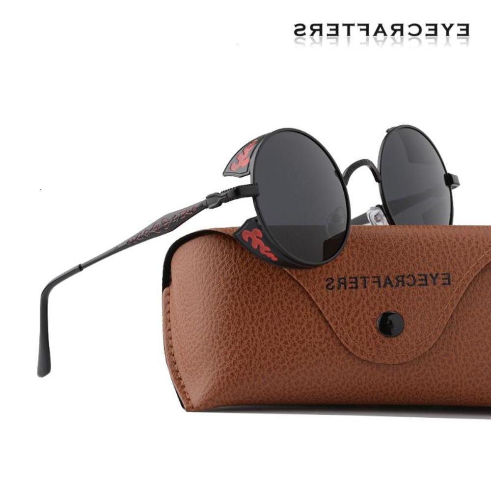 Vintage Steampunk HD Polarized Fashion round Sunglasses women brand designer vampire sun glasses men 2020, Black
Vintage Steampunk HD Polarized Fashion round Sunglasses women brand designer vampire sun glasses men 2020, Black