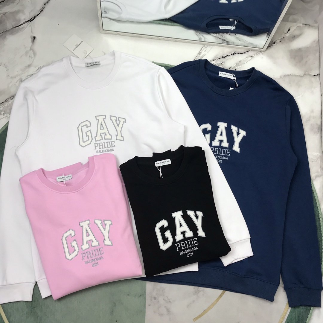 21FW newborn england Hoodies BÃLÃNCIÃGÃ GAY PRIDE embroidery Hooded Sweatshirt Couple Casual Street Outdoor Men Women sweatshirts size S-XXL, Black
21FW newborn england Hoodies BÃLÃNCIÃGÃ GAY PRIDE embroidery Hooded Sweatshirt Couple Casual Street Outdoor Men Women sweatshirts size S-XXL, Black