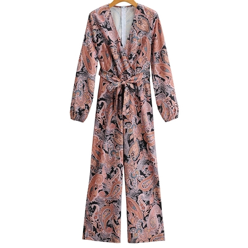 Summer Women Sexy Jumpsuit Deep V-neck Printed Female Long Sleeve Casual Pleated Jumpsuits High Quality Size 210524, As the photo
Summer Women Sexy Jumpsuit Deep V-neck Printed Female Long Sleeve Casual Pleated Jumpsuits High Quality Size 210524, As the photo