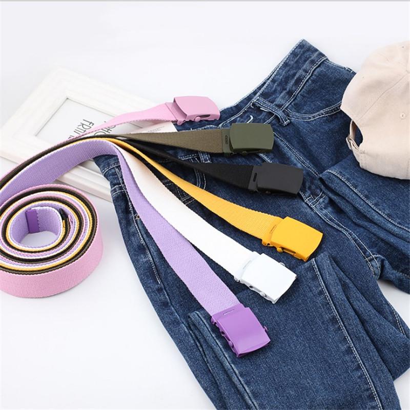 Belts 3.8cm Black Yellow Purple Pink Waistbelt 1.5" Wide Automatic Canvas Belt Femmal Knitted Long Jeans For Women Waistband, Black;brown
Belts 3.8cm Black Yellow Purple Pink Waistbelt 1.5" Wide Automatic Canvas Belt Femmal Knitted Long Jeans For Women Waistband, Black;brown