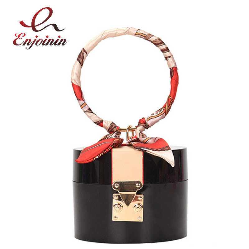 Color Transparent Acrylic Party Handbag for Women Fashion Silk Scarf Ring Handle Purses Female Eevning Clutch Bag Pouch 2021 C0601
Color Transparent Acrylic Party Handbag for Women Fashion Silk Scarf Ring Handle Purses Female Eevning Clutch Bag Pouch 2021 C0601