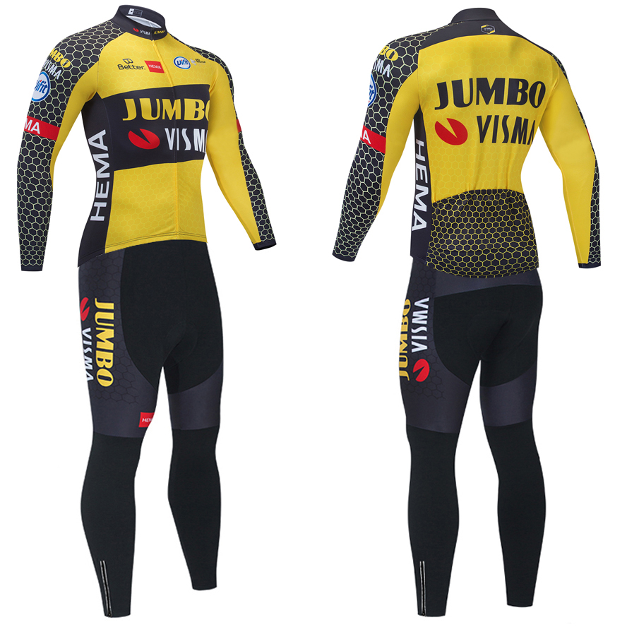 Team JUMBO Winter Cycling Jersey 20D Pants MTB Maillot Thermal Fleece Bike Jacket Downhill Pro Mountain Bicycle Clothing Suit, Yellow
Team JUMBO Winter Cycling Jersey 20D Pants MTB Maillot Thermal Fleece Bike Jacket Downhill Pro Mountain Bicycle Clothing Suit, Yellow