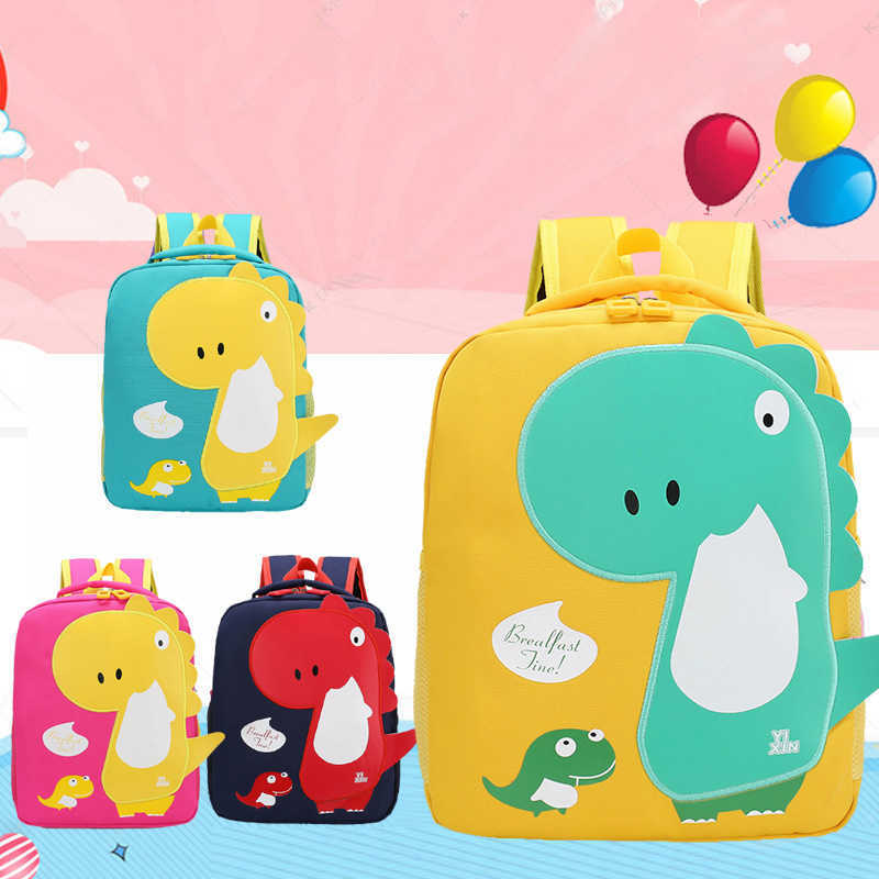 Boy Cartoon Animal Backpack Children Cute Toddler Kid Girl Nursery kindergarten School Bag 211025