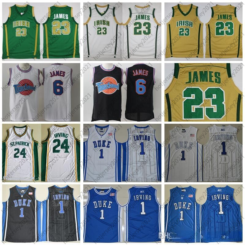 St Vincent Mary High School Irish 23 LeBron James Jerseys White Green St. Patrick Kyrie Irving Basketball Jersey Tune Squad Duke Blue Devils, 6 white tune
St Vincent Mary High School Irish 23 LeBron James Jerseys White Green St. Patrick Kyrie Irving Basketball Jersey Tune Squad Duke Blue Devils, 6 white tune
