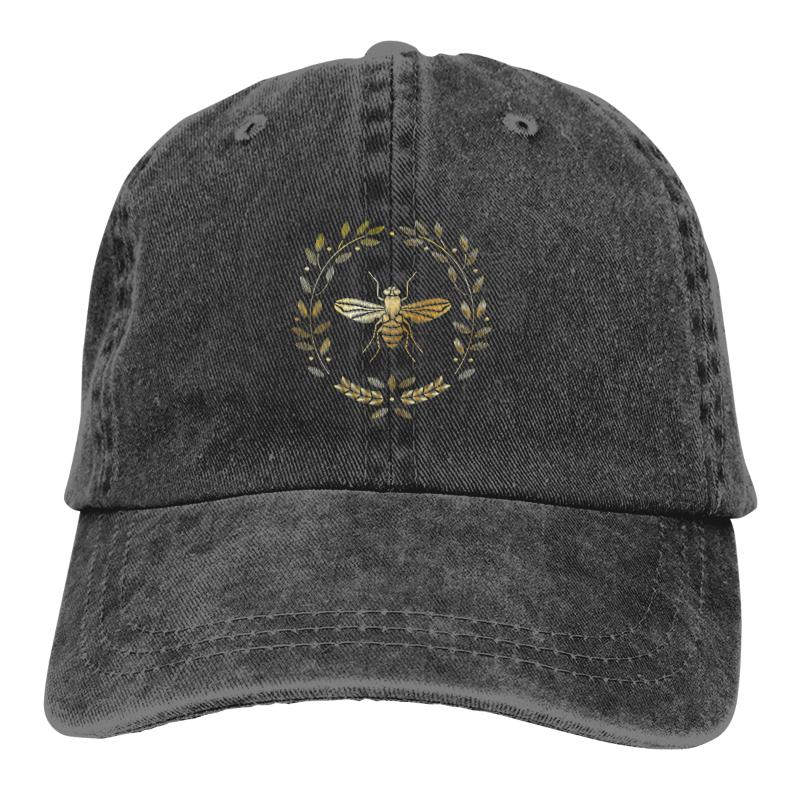Cloches Embroidered Bee Retro Cotton Washed Baseball Cap Cowboy Hat Fitted Snapback For Men Women Casual Sun Outdoor, Black
Cloches Embroidered Bee Retro Cotton Washed Baseball Cap Cowboy Hat Fitted Snapback For Men Women Casual Sun Outdoor, Black
