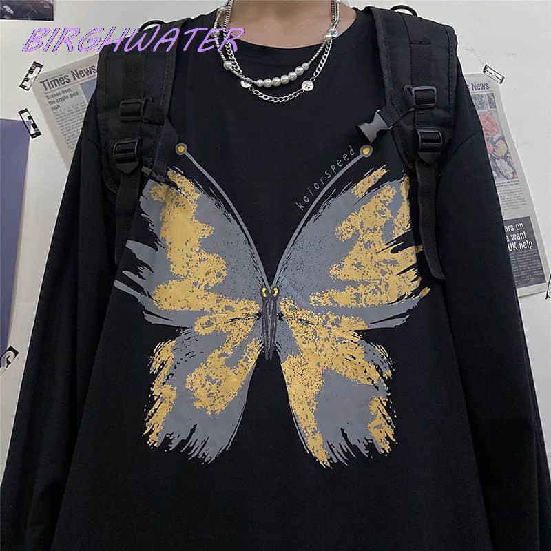 Women's Blouses & Shirts Men Women Blouse Ins2021 Spring Trend High Street Butterfly Print Loose Bottoming Shirt Autumn Long Sleeve Harajuku, White
Women's Blouses & Shirts Men Women Blouse Ins2021 Spring Trend High Street Butterfly Print Loose Bottoming Shirt Autumn Long Sleeve Harajuku, White
