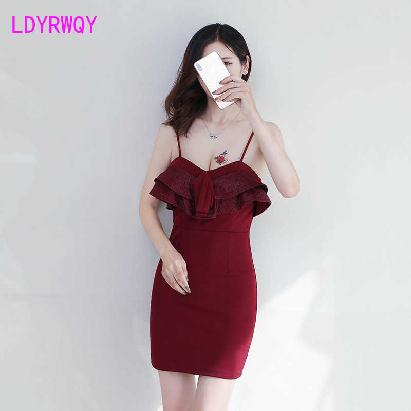 autumn sexy low-cut bag hip nightclub deep v tight female dress Knee-Length Spaghetti Strap Sleeveless 210603, Burgundy
autumn sexy low-cut bag hip nightclub deep v tight female dress Knee-Length Spaghetti Strap Sleeveless 210603, Burgundy