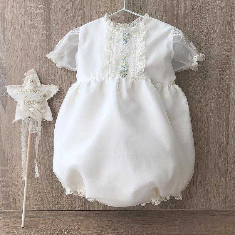 Customized Style Baby Girl Boutique Romper born Gifts Infant Birthday High Quality White Jumpsuit Pre-sale Clothes 210615, Short sleeve romper
Customized Style Baby Girl Boutique Romper born Gifts Infant Birthday High Quality White Jumpsuit Pre-sale Clothes 210615, Short sleeve romper