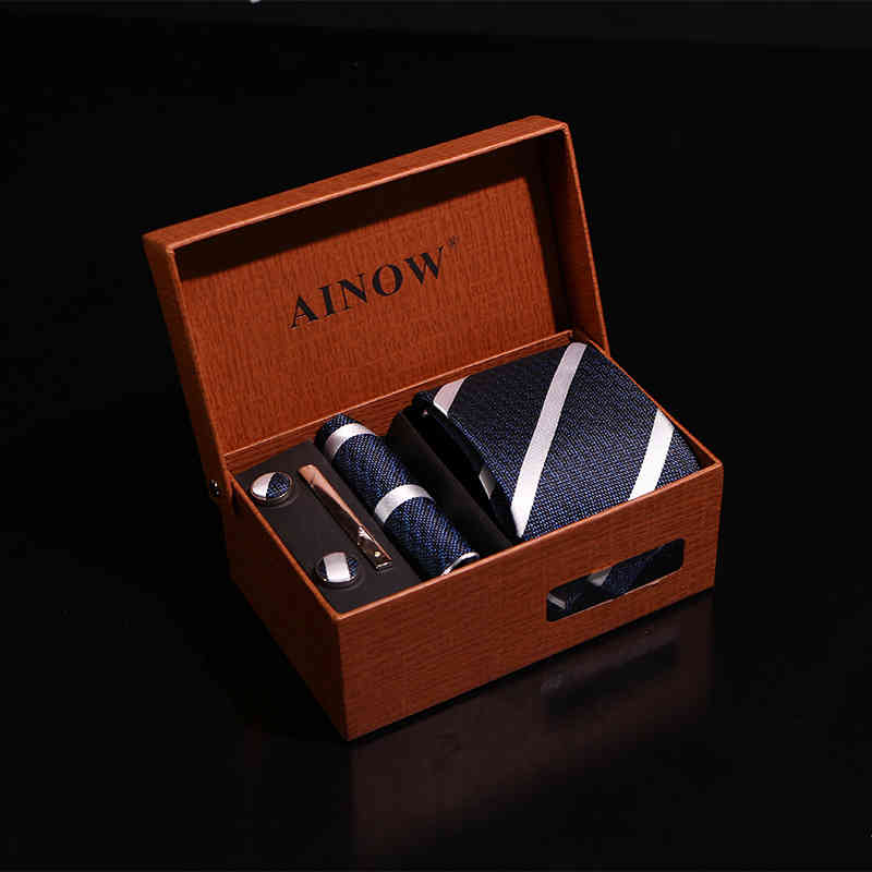 Necktie Scarf Corbata 8cm Men's Gift Box 6pcs Business Suit Wedding Exquisite Shengzhou