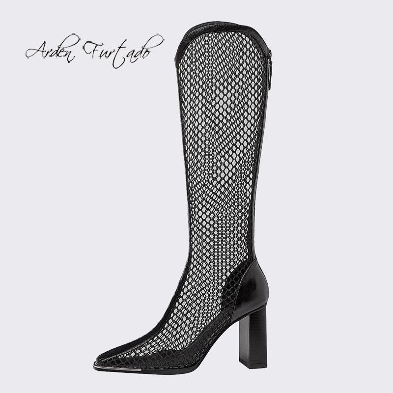 Boots Arden Furtado Summer Fashion Women's Shoes Elegant Back Zipper Mesh Knee High Chunky Heels 33 40, Black
Boots Arden Furtado Summer Fashion Women's Shoes Elegant Back Zipper Mesh Knee High Chunky Heels 33 40, Black