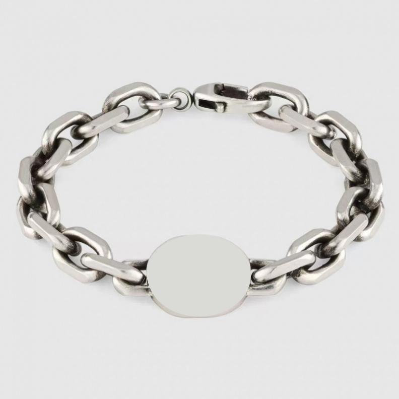 Charm Bracelets Double G Bracelet Retro Couple 925 Interlocking letters Distressed Chain Men & Women Jewelry
Charm Bracelets Double G Bracelet Retro Couple 925 Interlocking letters Distressed Chain Men & Women Jewelry