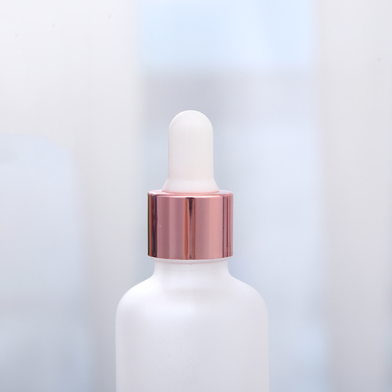 Clear Frosted Glass Essential Oil Perfume Bottle iquid Reagent Pipette Dropper Bottle with Rose Gold Cap 5-100ml s
Clear Frosted Glass Essential Oil Perfume Bottle iquid Reagent Pipette Dropper Bottle with Rose Gold Cap 5-100ml s