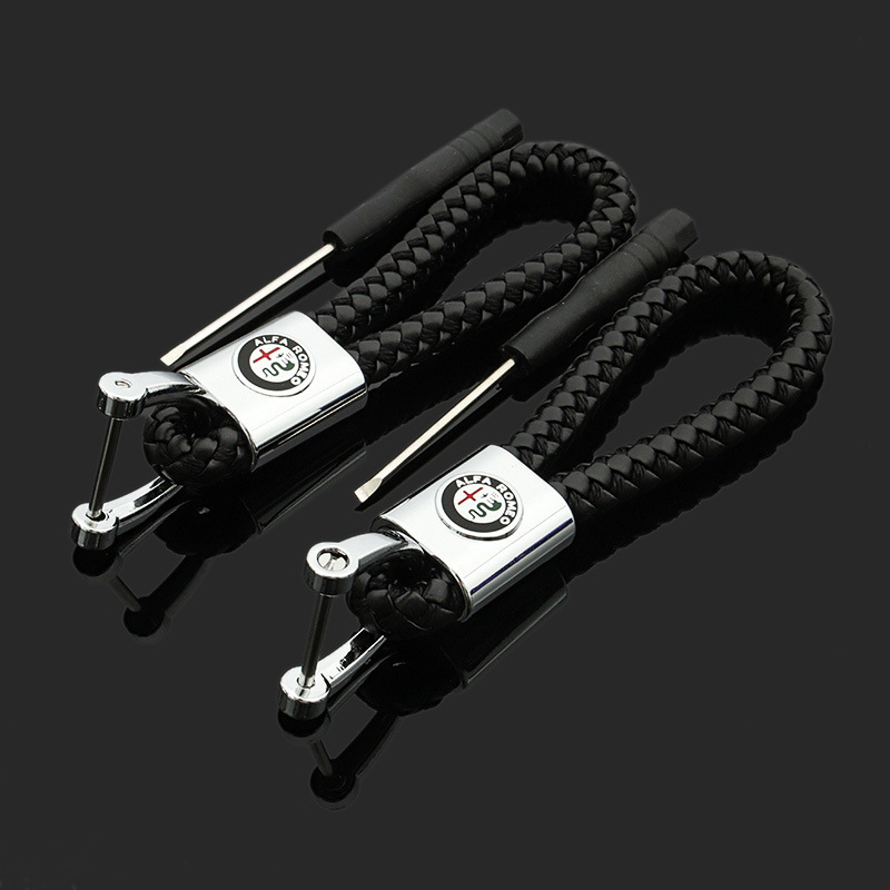 Enamel Horseshoe Buckle Alfa Romeo Woven Leather Rope Car Key Chain Pendant, Slivery;golden
Enamel Horseshoe Buckle Alfa Romeo Woven Leather Rope Car Key Chain Pendant, Slivery;golden