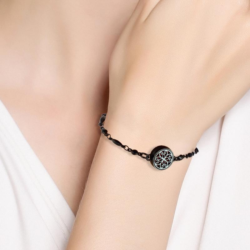 Link, Chain 316L Stainless Steel 12mm Black Bracelet Diffuser Locket With Adjustable Fashion Jewelry Free 10Pads
Link, Chain 316L Stainless Steel 12mm Black Bracelet Diffuser Locket With Adjustable Fashion Jewelry Free 10Pads