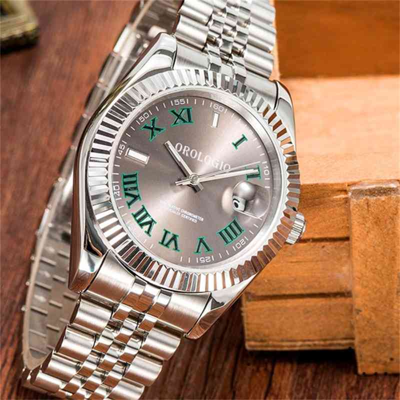 U1 factory Fashion business watches sliver Strap aaa luxury man black watch gem Mute high quality mechanical, Color 9
U1 factory Fashion business watches sliver Strap aaa luxury man black watch gem Mute high quality mechanical, Color 9