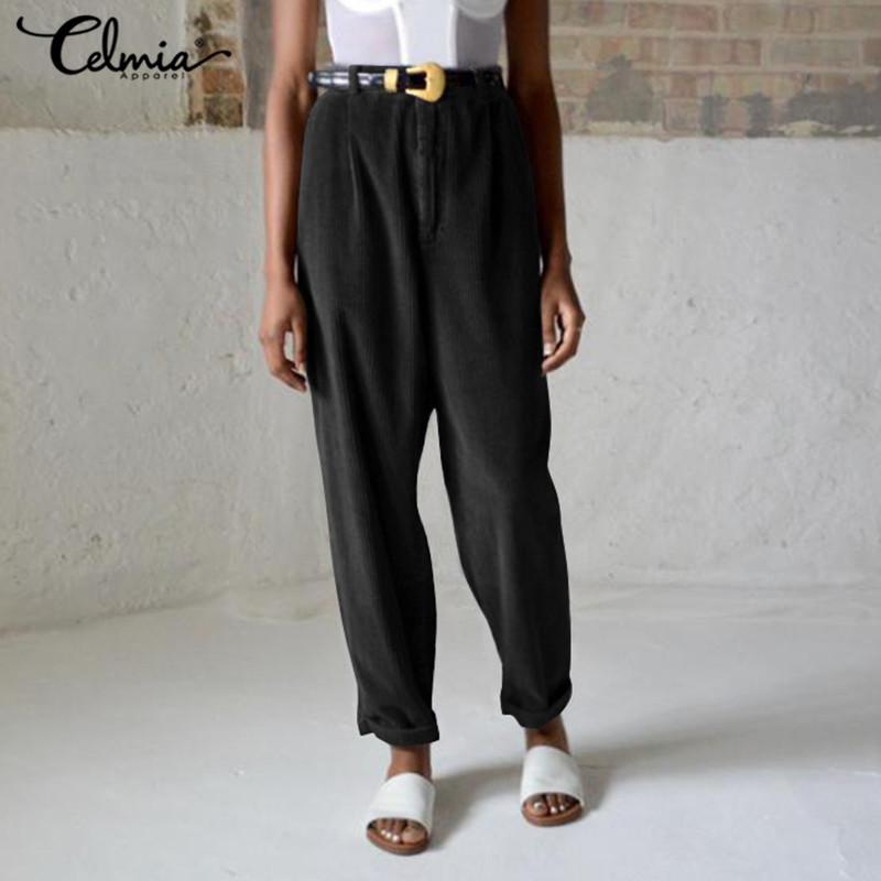 Women's Pants & Capris Fashion Harem Corduroy 2021 Celmia Women High Waist Female Vintage Solid Long Trousers Casual Pantalons Streetwear, Black;white
Women's Pants & Capris Fashion Harem Corduroy 2021 Celmia Women High Waist Female Vintage Solid Long Trousers Casual Pantalons Streetwear, Black;white