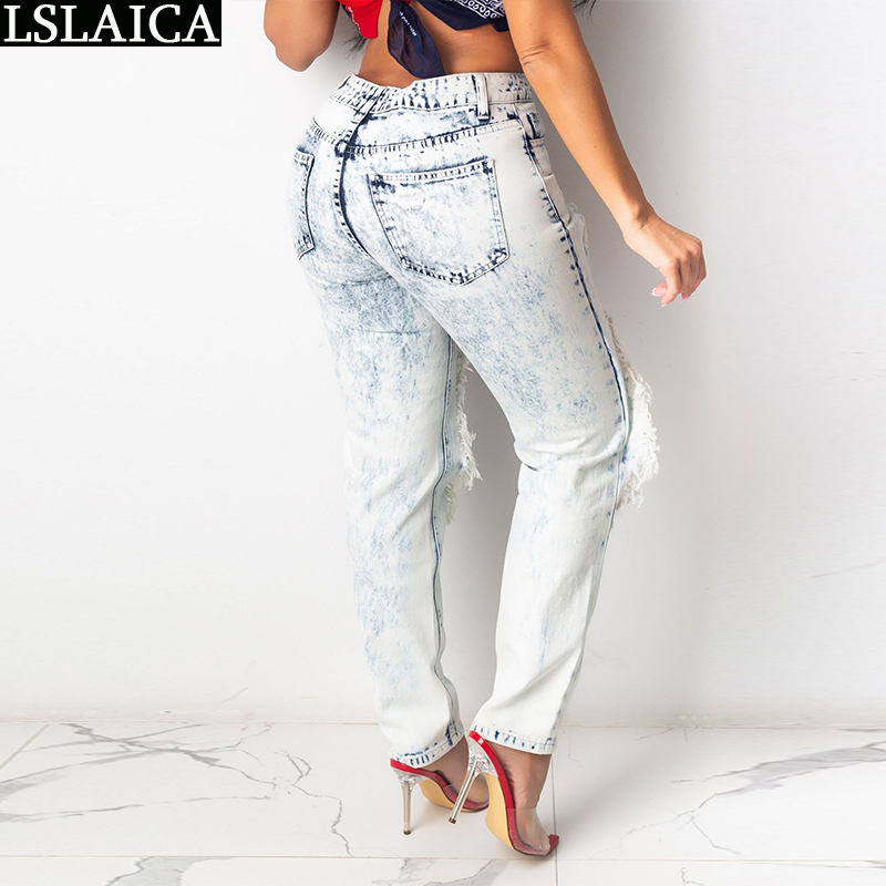 Denim Woman Pants Mid Waist Fall Fashion Patchwork Straight Long Trousers Plus Size Streetwear Women Jeans Sweat 210515