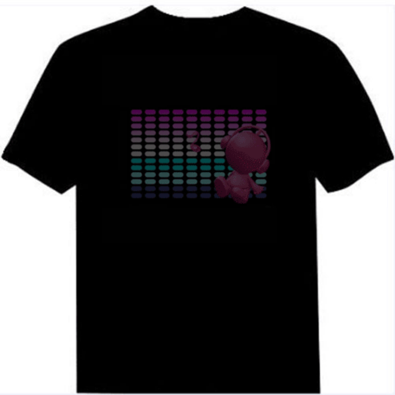 Music style custom music activation Led Light EL T-shirt visual impact party shirt round neck high quality American short sleeve 100% cotton, White;black
Music style custom music activation Led Light EL T-shirt visual impact party shirt round neck high quality American short sleeve 100% cotton, White;black