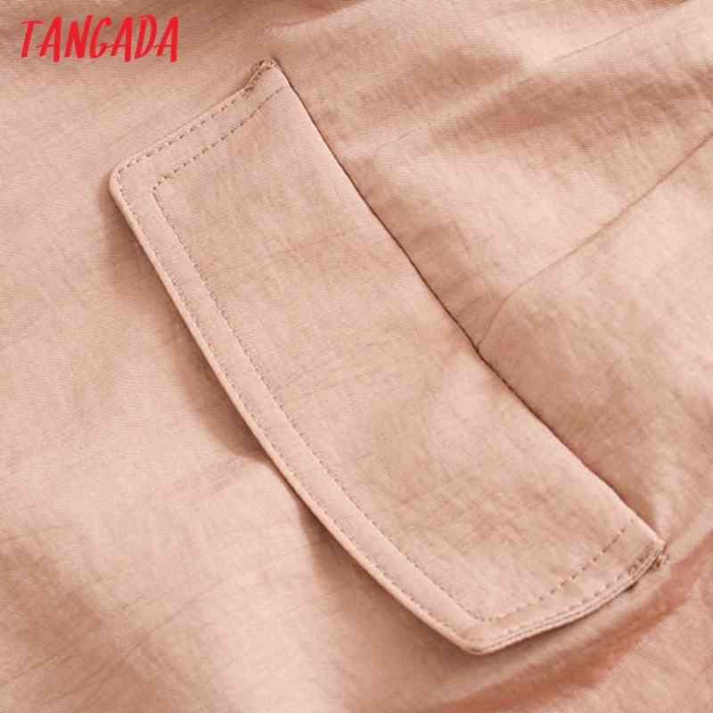 Woman Women Pink Cargo High Waist Pants Loose Trousers Joggers Female Sweatpants Streetwear 4N14 210416