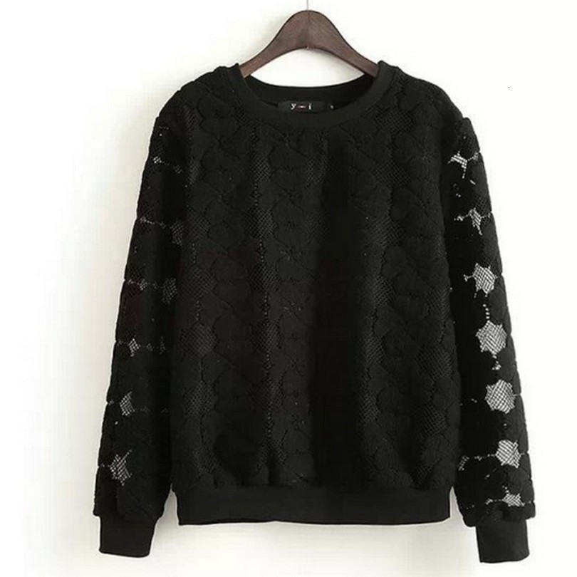 Women' Hoodies & Sweatshirts Fashion Round Neck Heing Sweatshirt Women Lace Hollow Out Female Polyester All -Match Bottoming Sudaderas ~X, White
Women' Hoodies & Sweatshirts Fashion Round Neck Heing Sweatshirt Women Lace Hollow Out Female Polyester All -Match Bottoming Sudaderas ~X, White