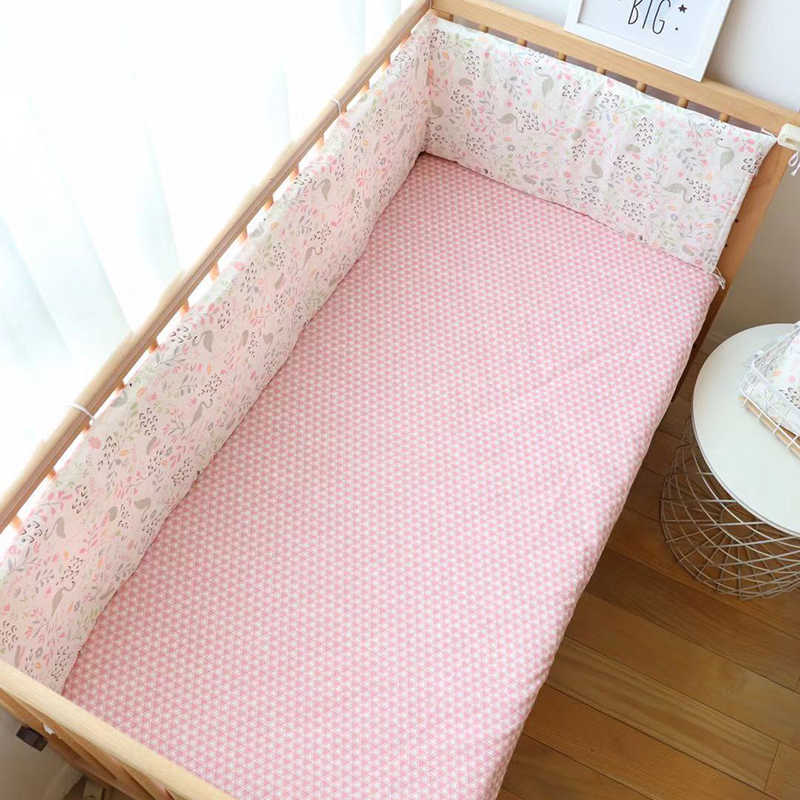 Nordic Baby Bed Bumpers For borns Thicken Star Crib Protector Cotton Infant Cot Around Cushion Room Decor For Boy Girl 1Pcs 211025