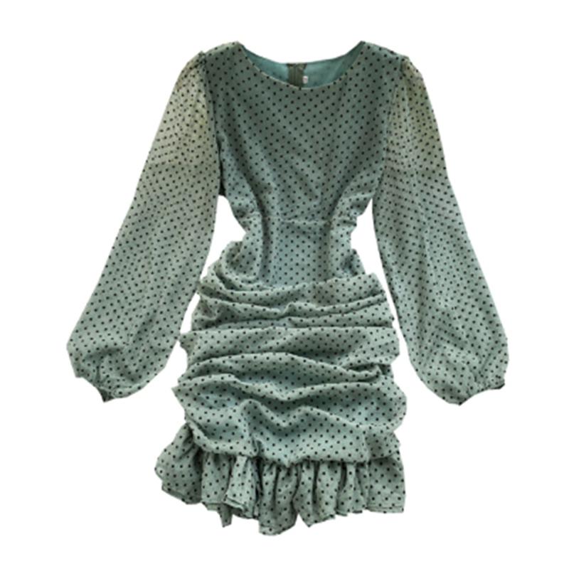 Casual Dresses 2022 Slim Waist Pleated Design Dot Ropa Mujer O Neck Puff Long Sleeve Vestido Autumn Spring Zipper Dress A Line Dresse Z2092, Black;gray
Casual Dresses 2022 Slim Waist Pleated Design Dot Ropa Mujer O Neck Puff Long Sleeve Vestido Autumn Spring Zipper Dress A Line Dresse Z2092, Black;gray