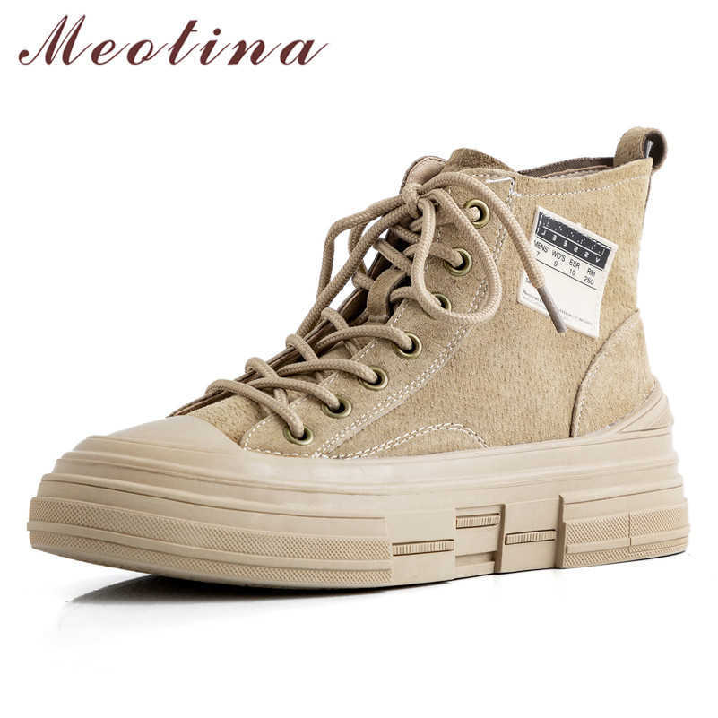 Meotina Autumn Ankle Boots Women Pig Suede Flat Short Boots Real Leather Lace Up Round Toe Shoes Female Winter Black Size 35-39 210608
Meotina Autumn Ankle Boots Women Pig Suede Flat Short Boots Real Leather Lace Up Round Toe Shoes Female Winter Black Size 35-39 210608