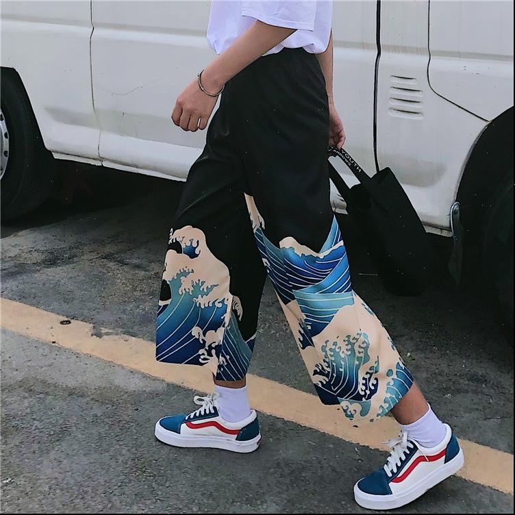 womens pants japan vintage wave print loose straight wide leg calf length pant high waist streetwear woman man summer trouser, Black;white
womens pants japan vintage wave print loose straight wide leg calf length pant high waist streetwear woman man summer trouser, Black;white