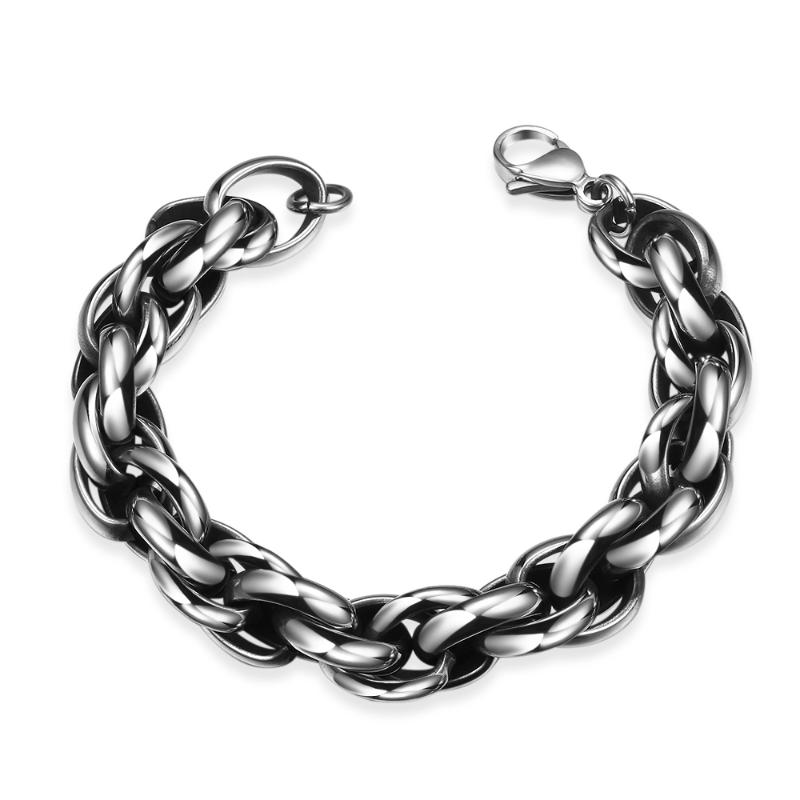 Stainless Steel Men Handmade Jewelry Retro Style Antique Punk Twisted Chain Bracelets & Bangles Pulseira Masculina Link,
Stainless Steel Men Handmade Jewelry Retro Style Antique Punk Twisted Chain Bracelets & Bangles Pulseira Masculina Link,
