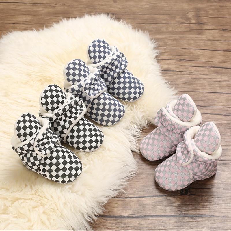 Boots Women' And Men' Baby Fashion Checkerboard Winter Warm Comfort 0-18 Months Casual Walking Shoes, Black;grey
Boots Women' And Men' Baby Fashion Checkerboard Winter Warm Comfort 0-18 Months Casual Walking Shoes, Black;grey
