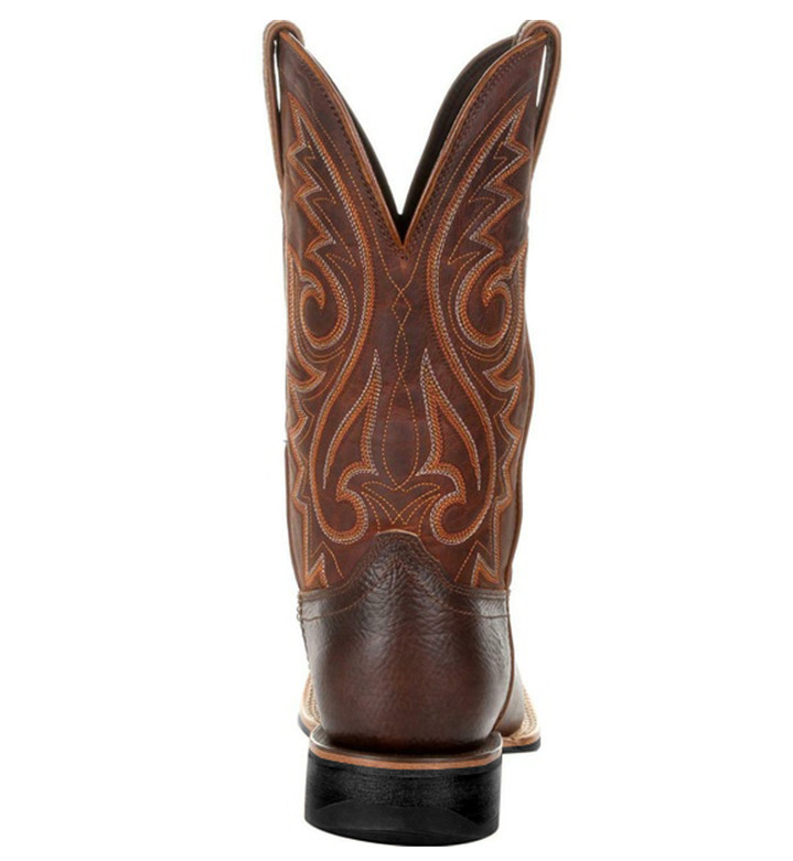 Men Retro middle tube Western Cowboy Boots motorcycle riding embroidery outdoor antiskid Pu sewing deep vmouth sleeve feet DH310